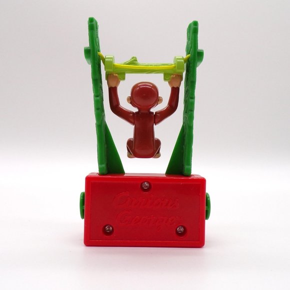 Universal Studios Curious George Trapeze Push Button Flip Toy Cake Topper Figure - Picture 5 of 10